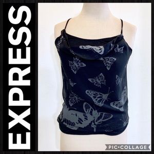 EXPRESS Black Spaghetti Strap Tank Top